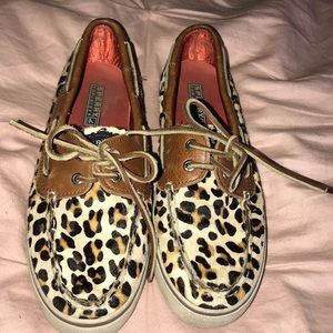 ✨Cheetah Sperry Boat Shoes | Size: woman’s small✨